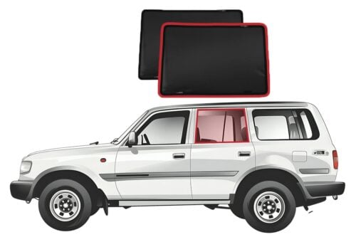 Toyota LandCruiser 80 Series Car Rear Window Shades (J80; 1990-1997)