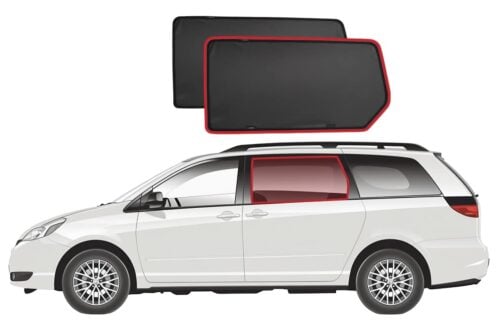 Toyota Sienna 2nd Generation Car Rear Window Shades (XL20; 2003-2010)