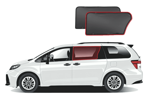 Toyota Sienna 3rd Generation Car Rear Window Shades (XL30; 2011-2020)