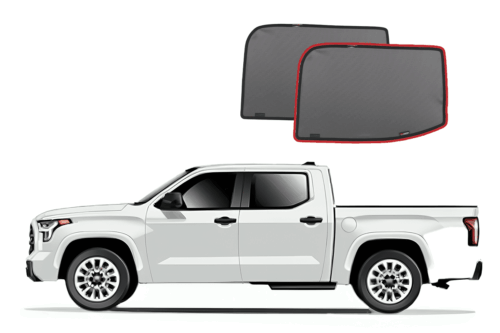 Toyota Tundra Crewmax 3rd Generation Car Rear Window Shades (XK70; 2021-Present)*