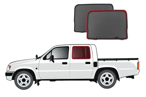 Toyota Hilux Dual Cab Ute 6th Generation Car Rear Window Shades (N140- N150- N160- N170; 1997-2005)*