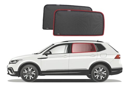 Volkswagen Tiguan 2nd Generation Car Rear Window Shades (AD/BW; 2016-2024)