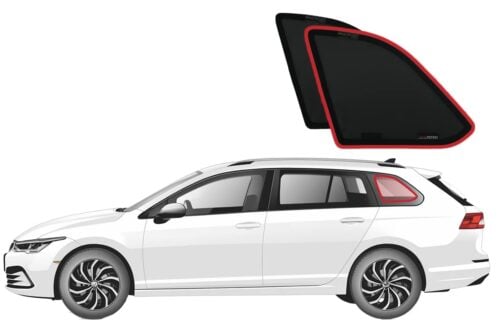 Volkswagen Golf Wagon 8th Generation Port Window Shades (MK8/MK8.5; 2020-Present)