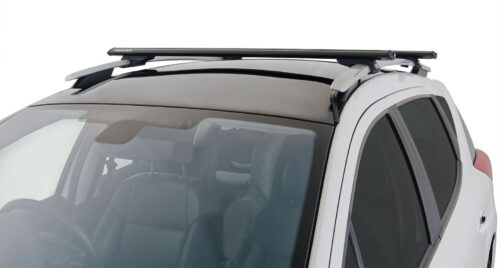 PEUGEOT 407 With Roof Rails 9/2004 Onwards Vortex SX Black 2 Bar Roof Rack (JA9139)