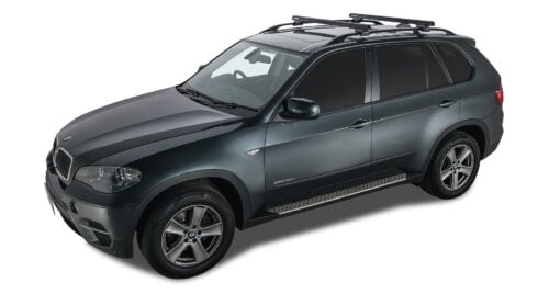 SSANGYONG Rexton Gen1 Y200 With Roof Rails 1/2003-12/2017 Heavy Duty CXB Black 2 Bar Roof Rack (JA0494)