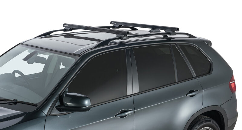 SSANGYONG Rexton Gen1 Y200 With Roof Rails 1/2003-12/2017 Heavy Duty CXB Black 2 Bar Roof Rack (JA0494)