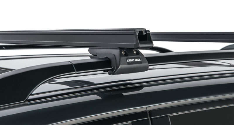 SSANGYONG Rexton Gen1 Y200 With Roof Rails 1/2003-12/2017 Heavy Duty CXB Black 2 Bar Roof Rack (JA0494)