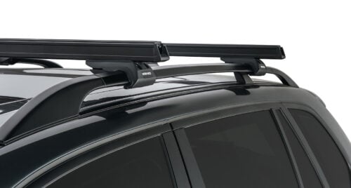 SSANGYONG Rexton Gen1 Y200 With Roof Rails 1/2003-12/2017 Heavy Duty CXB Black 2 Bar Roof Rack (JA0494)