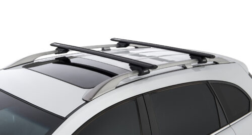 PEUGEOT 407 With Roof Rails 9/2004 Onwards Vortex SX Black 2 Bar Roof Rack (JA9139)