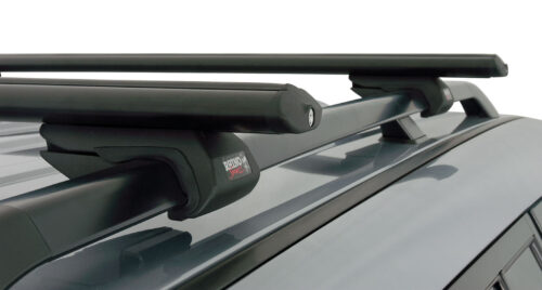PEUGEOT 406 With Roof Rails 3/1998-8/2004 Vortex SX Black 2 Bar Roof Rack (JA9137)