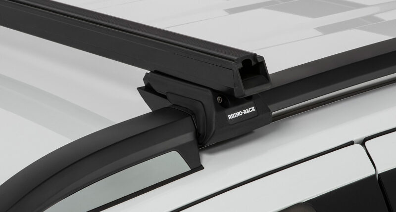 SSANGYONG Rexton Gen1 Y200 With Roof Rails 1/2003-12/2017 Heavy Duty CXB Black 2 Bar Roof Rack (JA0494)