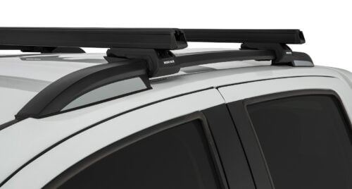 SSANGYONG Rexton Gen1 Y200 With Roof Rails 1/2003-12/2017 Heavy Duty CXB Black 2 Bar Roof Rack (JA0494)