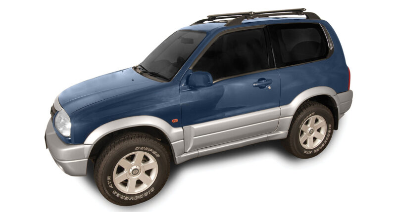 PEUGEOT 406 With Roof Rails 3/1998-8/2004 Vortex SX Black 2 Bar Roof Rack (JA9137)