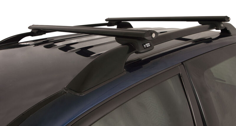 PEUGEOT 406 With Roof Rails 3/1998-8/2004 Vortex SX Black 2 Bar Roof Rack (JA9137)