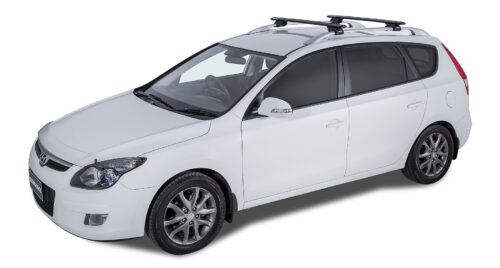 PEUGEOT 406 With Roof Rails 3/1998-8/2004 Vortex SX Black 2 Bar Roof Rack (JA9137)