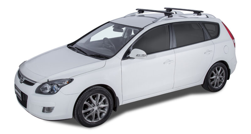 PEUGEOT 406 With Roof Rails 3/1998-8/2004 Vortex SX Black 2 Bar Roof Rack (JA9137)