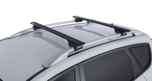 PEUGEOT 406 With Roof Rails 3/1998-8/2004 Vortex SX Black 2 Bar Roof Rack (JA9137)