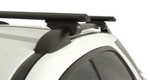 PEUGEOT 406 With Roof Rails 3/1998-8/2004 Vortex SX Black 2 Bar Roof Rack (JA9137)