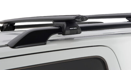 PEUGEOT 407 With Roof Rails 9/2004 Onwards Vortex SX Black 2 Bar Roof Rack (JA9139)