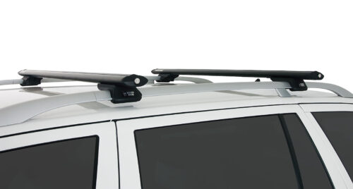 PEUGEOT 407 With Roof Rails 9/2004 Onwards Vortex SX Black 2 Bar Roof Rack (JA9139)