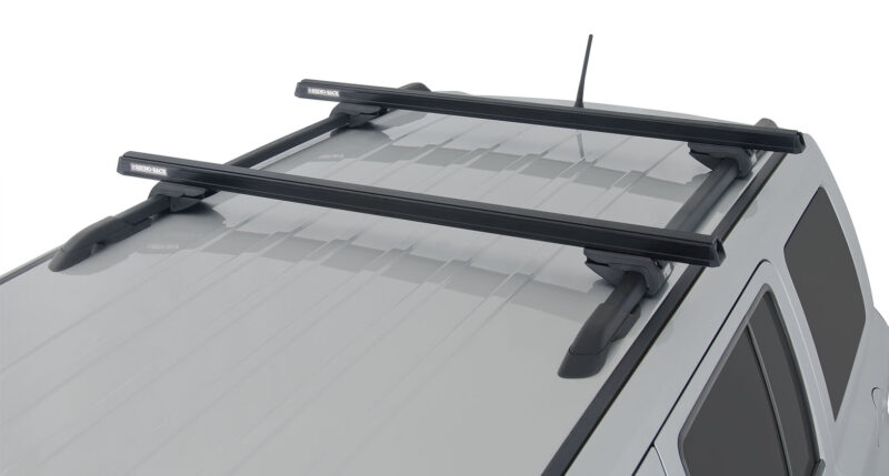 SSANGYONG Rexton Gen1 Y200 With Roof Rails 1/2003-12/2017 Heavy Duty CXB Black 2 Bar Roof Rack (JA0494)