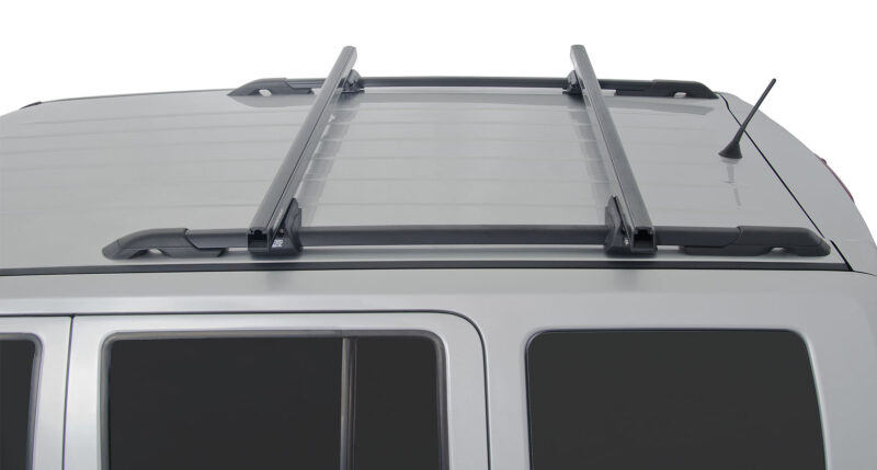 SSANGYONG Rexton Gen1 Y200 With Roof Rails 1/2003-12/2017 Heavy Duty CXB Black 2 Bar Roof Rack (JA0494)
