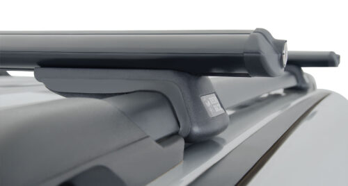 PEUGEOT 407 With Roof Rails 9/2004 Onwards Vortex SX Black 2 Bar Roof Rack (JA9139)