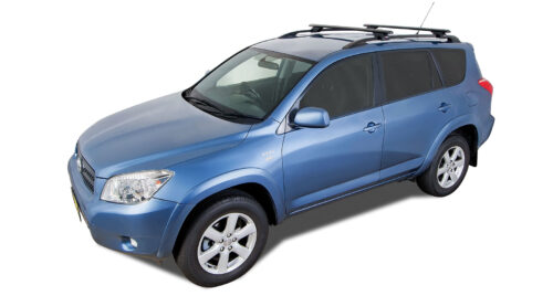 PEUGEOT 407 With Roof Rails 9/2004 Onwards Vortex SX Black 2 Bar Roof Rack (JA9139)