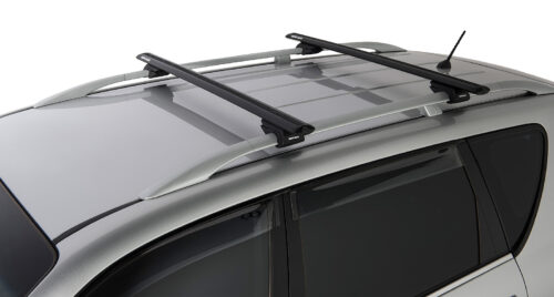 PEUGEOT 407 With Roof Rails 9/2004 Onwards Vortex SX Black 2 Bar Roof Rack (JA9139)