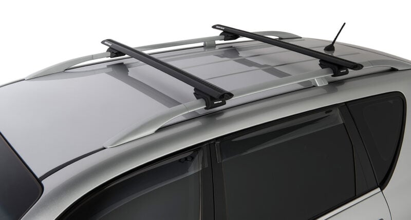 PEUGEOT 407 With Roof Rails 9/2004 Onwards Vortex SX Black 2 Bar Roof Rack (JA9139)