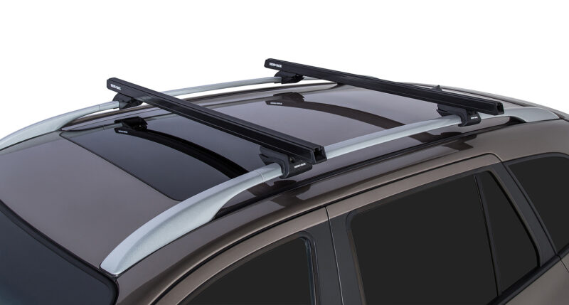 SSANGYONG Rexton Gen1 Y200 With Roof Rails 1/2003-12/2017 Heavy Duty CXB Black 2 Bar Roof Rack (JA0494)