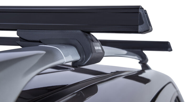 SSANGYONG Rexton Gen1 Y200 With Roof Rails 1/2003-12/2017 Heavy Duty CXB Black 2 Bar Roof Rack (JA0494)