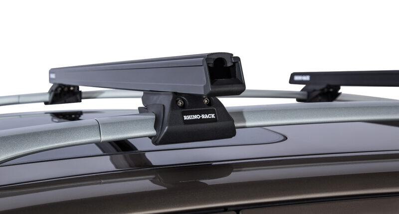 SSANGYONG Rexton Gen1 Y200 With Roof Rails 1/2003-12/2017 Heavy Duty CXB Black 2 Bar Roof Rack (JA0494)