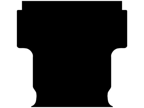 Nissan Navara Dual Cab September 2021 to Current 10mm Thick Heavy Duty Rubber Ute Mat - Image 2