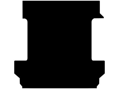 Chevrolet Silverado 1500 (5 Foot 10" Bed) 2020 to Current 10mm Thick Heavy Duty Rubber Ute Mat - Image 2