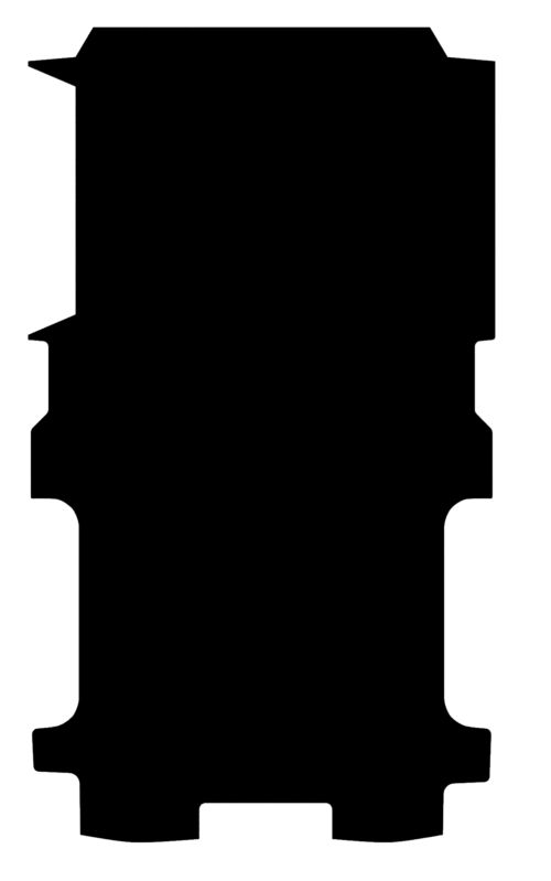 Ford Transit Custom LWB September 2024 to Current (1 side step) Rubber Van Mat