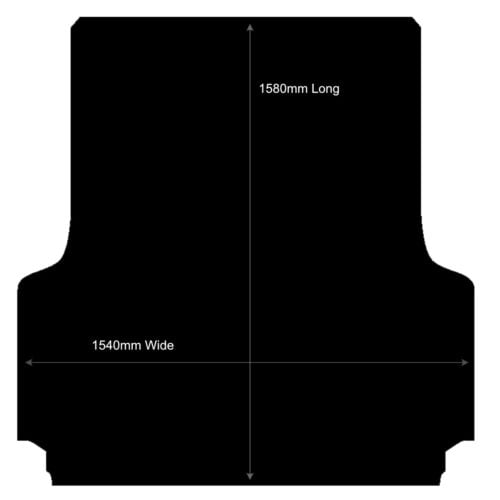 Kia Tasman Dual Cab 2025 to Current Without Tub Liner Rubber Ute Mat - Image 2