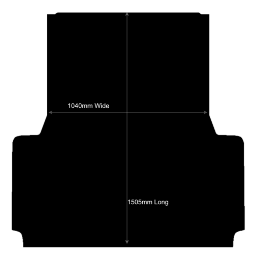 Toyota Hilux Dual Cab October 2015 To November 2025 with GR Sport Liner Rubber Ute Mat - Image 2