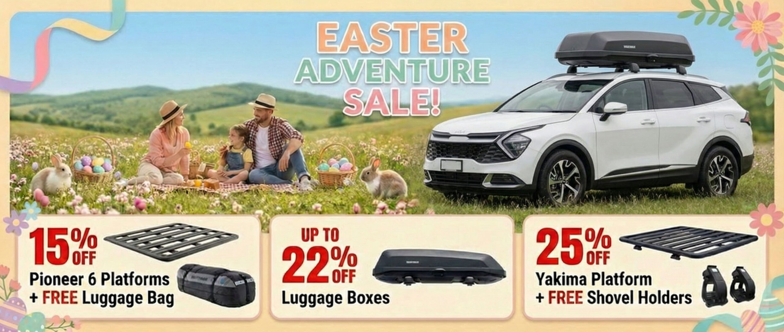 Get Ready for Easter - 22% of luggage boxes
