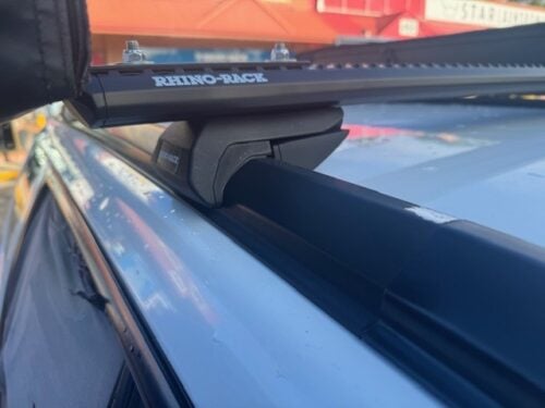 SUBARU Forester Gen2, with Flush Rails 2003-2007 Sportz Black 2 Bar Roof Rack - Image 2