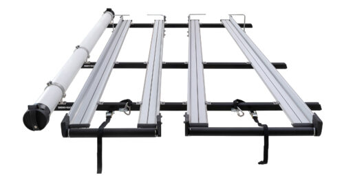 VOLKSWAGEN Transporter T5 LWB (Low Roof) 8/2004-11/2015 CSL Double 3.0m Ladder Rack System with Conduit (JC-01019)