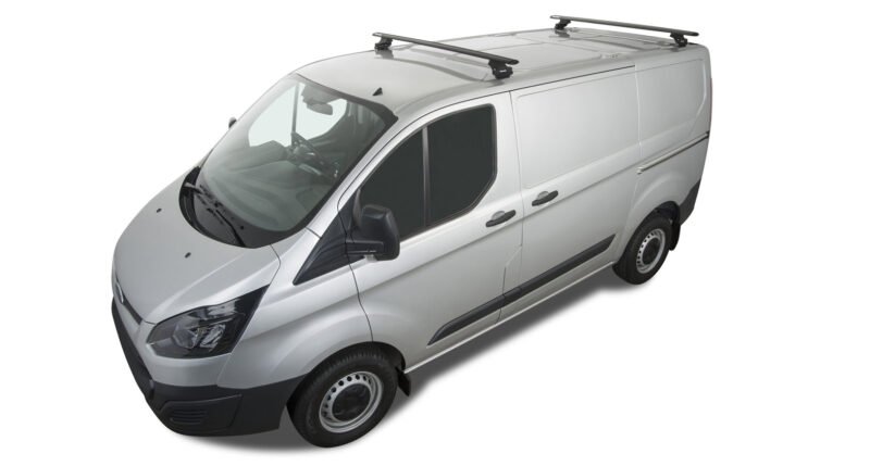 VOLKSWAGEN Transporter T7 SWB 1/2025 Onwards Vortex RLTP Black 2 Bar Roof Rack (JA5413)