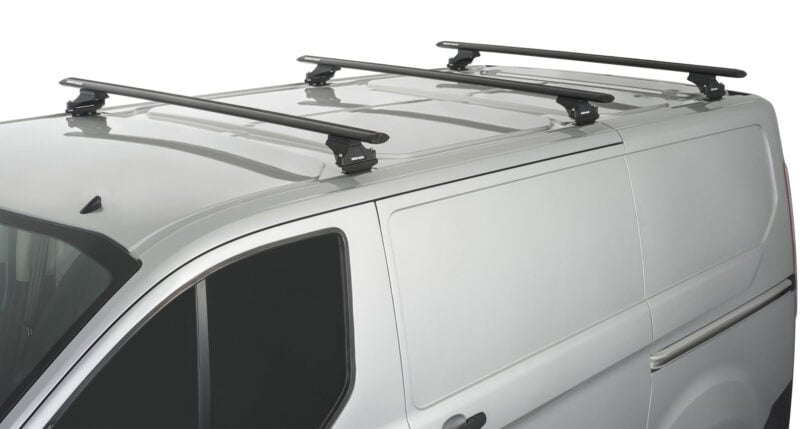 VOLKSWAGEN Transporter T7 SWB 1/2025 Onwards Vortex RLTP Black 3 Bar Roof Rack (JA5417)