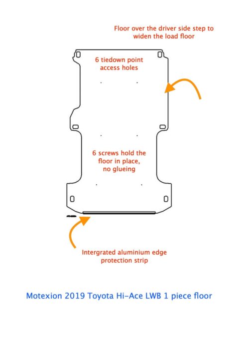Hi-Ace 2019 (LWB) - Floor - 4 option - Image 5