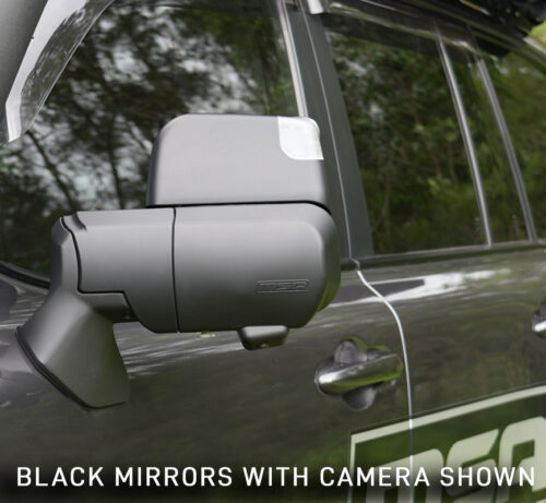 Prado 250 Series Towing Mirrors (Black, Electric, Heated, Indicators, Blind Spot Monitoring, Power Fold, Puddle Light, Memory, Exit Assist) - Image 3