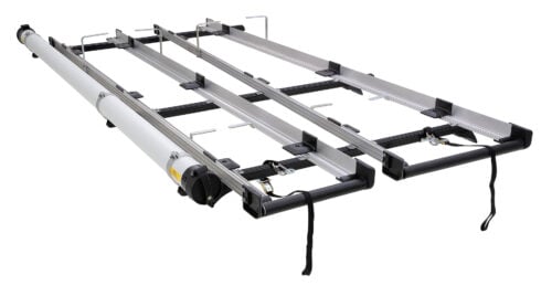 FORD Transit Custom Gen2 SWB 1/2024 Onwards Multislide Double 3.0m Ladder Rack System with Conduit (JC-00937)