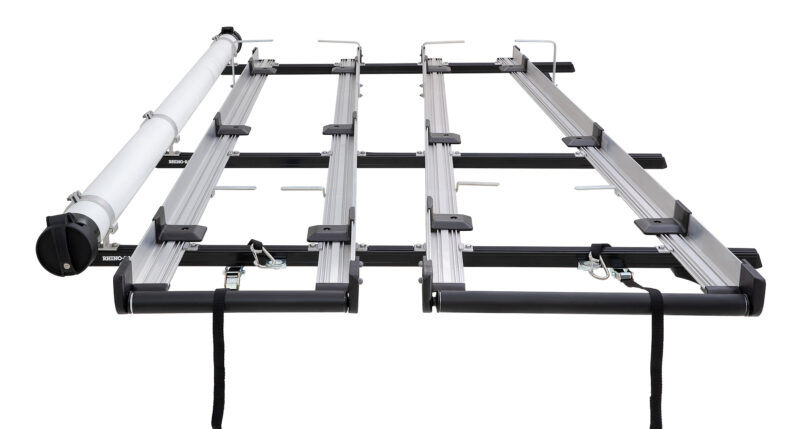 VOLKSWAGEN Transporter T6 LWB (Standard Roof) 12/2015-12/2025 Multislide Double 3.0m Ladder Rack System with Conduit (JC-00957)