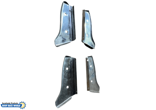 Universal Unpolished Stainless Steel Windscreen Sunvisor Brackets - 2 x Pairs - Image 5