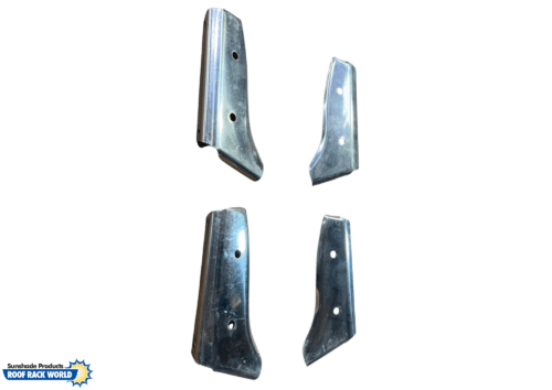 Universal Unpolished Stainless Steel Windscreen Sunvisor Brackets - 2 x Pairs - Image 2