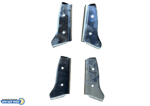 Universal Unpolished Stainless Steel Windscreen Sunvisor Brackets - 2 x Pairs - Image 4
